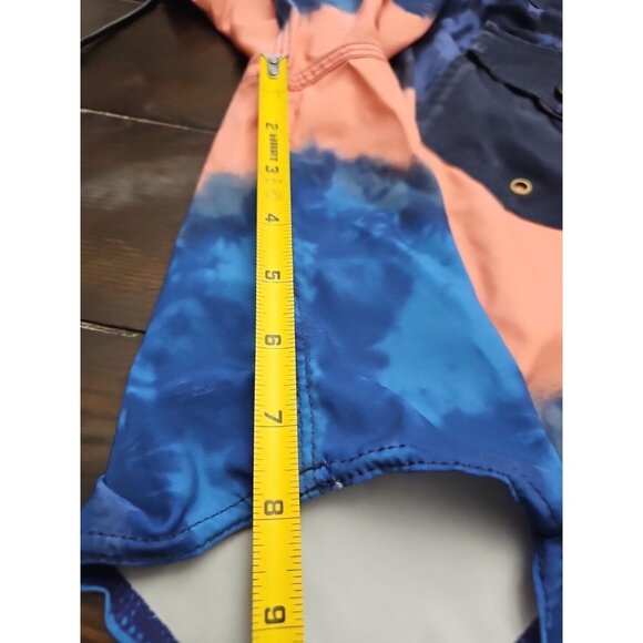 Vans Colorful Tie Dye Swim Board Shorts Men's Size 36 Blue Pink Inseam 8" - Picture 6 of 6